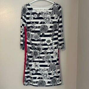 Women’s Pink & Navy Dress - Eliza J - Size 8